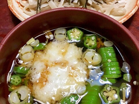 おくらトロロの地粉うどん（盛り）